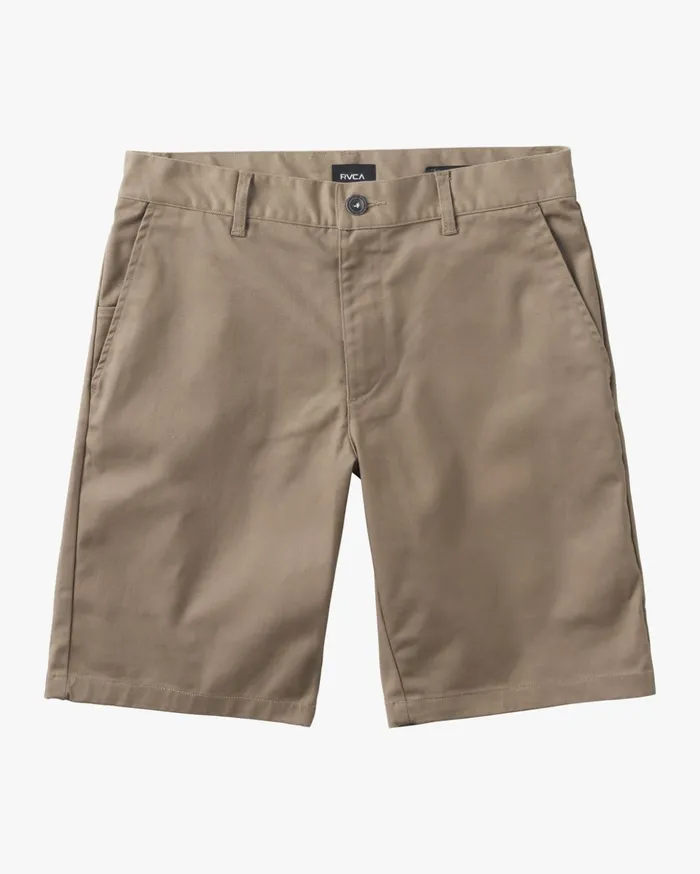 RVCA Shorts Boys Weekday Stretch Short Dark Khaki 8211 Boys