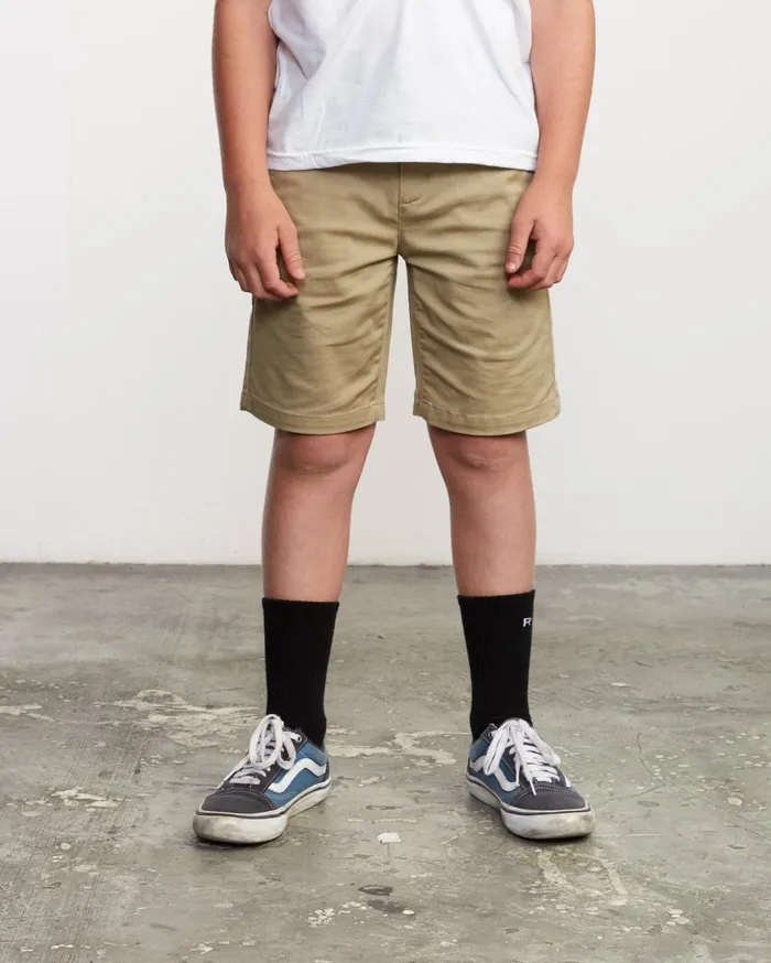 RVCA Shorts Boys Weekday Stretch Short Khaki 8211 Boys