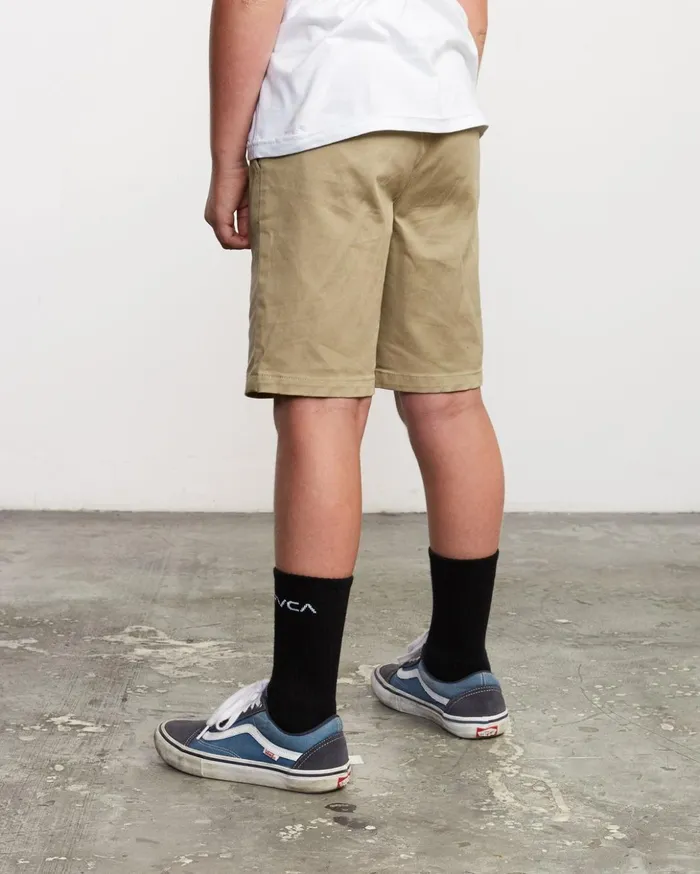RVCA Shorts Boys Weekday Stretch Short Khaki 8211 Boys