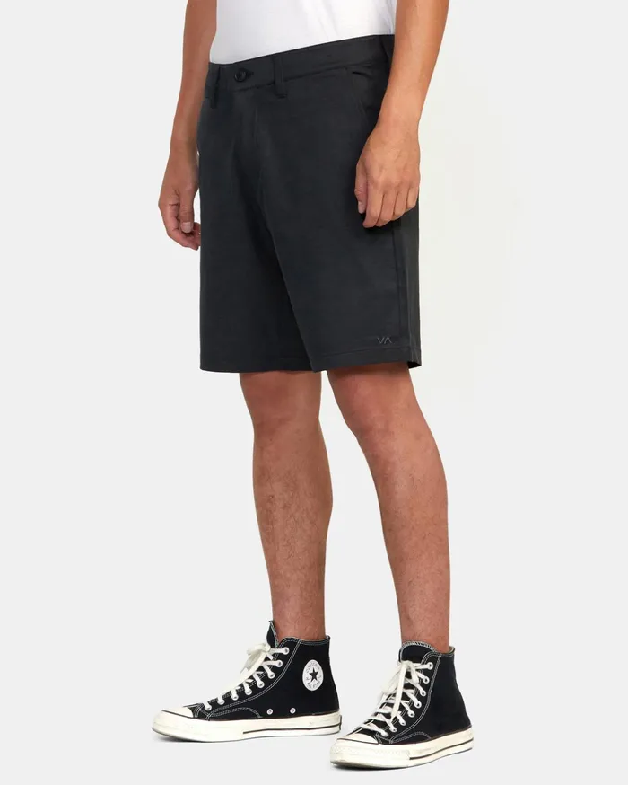 RVCA Shorts Hybrids Back In Hybrid Walkshorts 19034 Black 8211 Men