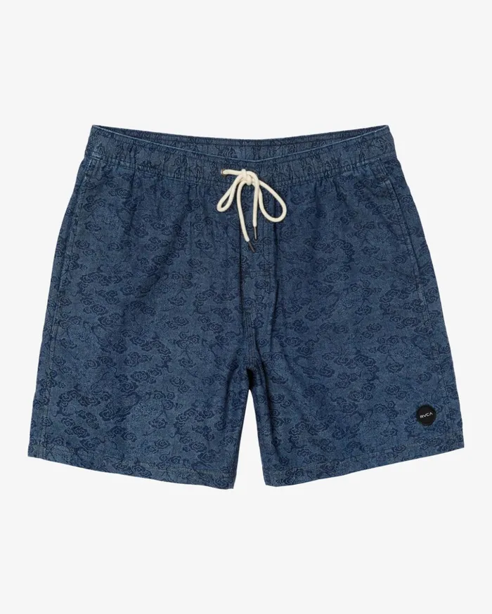 RVCA Shorts Hybrids Escape Dragon 17034 Elastic Shorts Blue 8211 Men