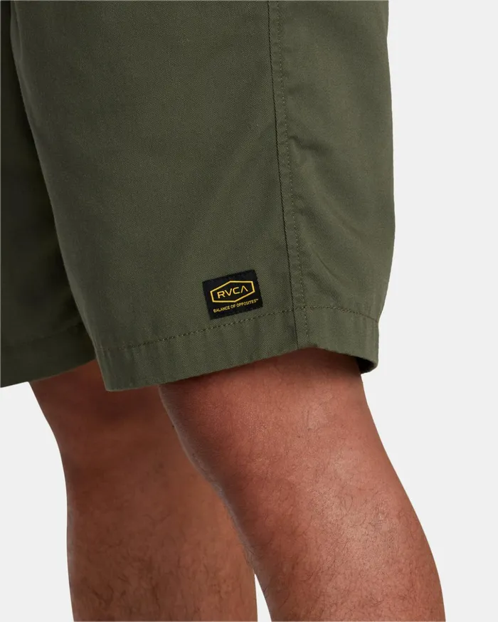 RVCA Shorts Hybrids Recession Collection Americana Elasticized 20034 Shorts Olive 8211 Men RVCA Shorts Hybrids Recession Collection Americana Elasticized 20034 Shorts Olive 8211 Men