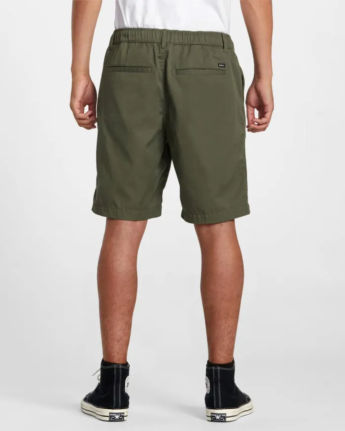 RVCA Shorts Hybrids Recession Collection Americana Elasticized 20034 Shorts Olive 8211 Men RVCA Shorts Hybrids Recession Collection Americana Elasticized 20034 Shorts Olive 8211 Men