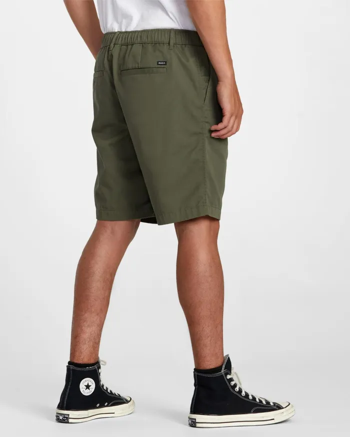 RVCA Shorts Hybrids Recession Collection Americana Elasticized 20034 Shorts Olive 8211 Men RVCA Shorts Hybrids Recession Collection Americana Elasticized 20034 Shorts Olive 8211 Men