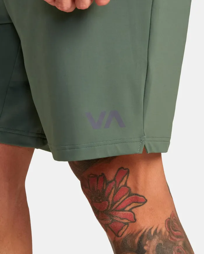 RVCA Shorts Hybrids VA Sport Trainer Elastic Waist Shorts Dark Cactus 8211 Men RVCA Shorts Hybrids VA Sport Trainer Elastic Waist Shorts Dark Cactus 8211 Men