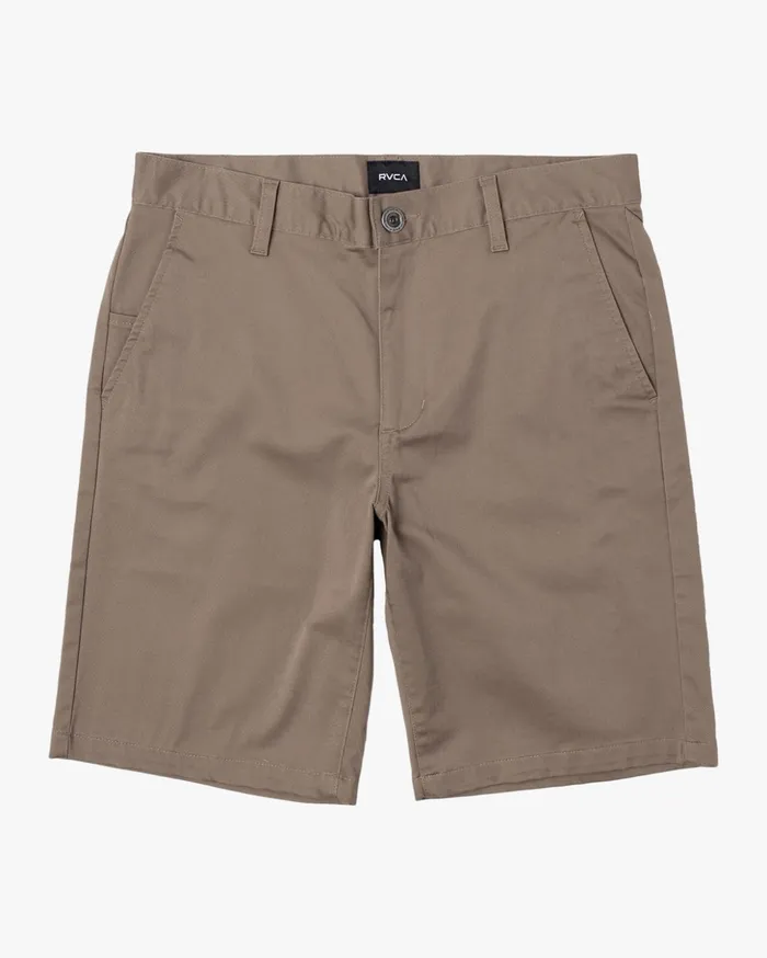 RVCA Shorts Hybrids Weekend Stretch Chino Shorts 20034 Dark Khaki 8211 Men