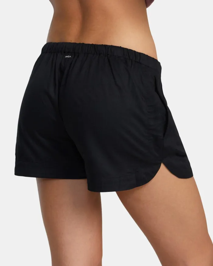 RVCA Shorts Skirts Grounded Elastic Waist Shorts Rvca Black 8211 Women