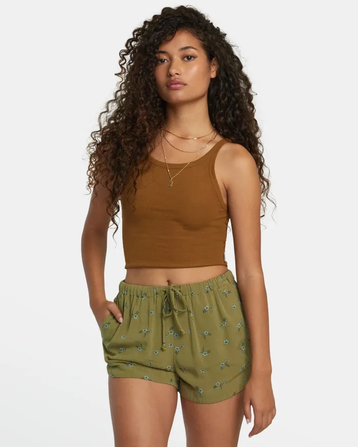 RVCA Shorts Skirts New Yume Drawcord Shorts Aloe 8211 Women
