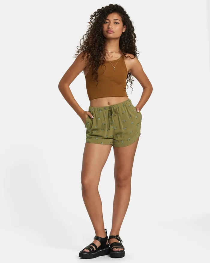 RVCA Shorts Skirts New Yume Drawcord Shorts Aloe 8211 Women