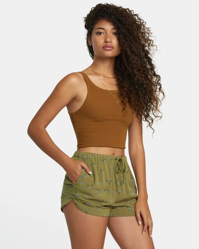 RVCA Shorts Skirts New Yume Drawcord Shorts Aloe 8211 Women