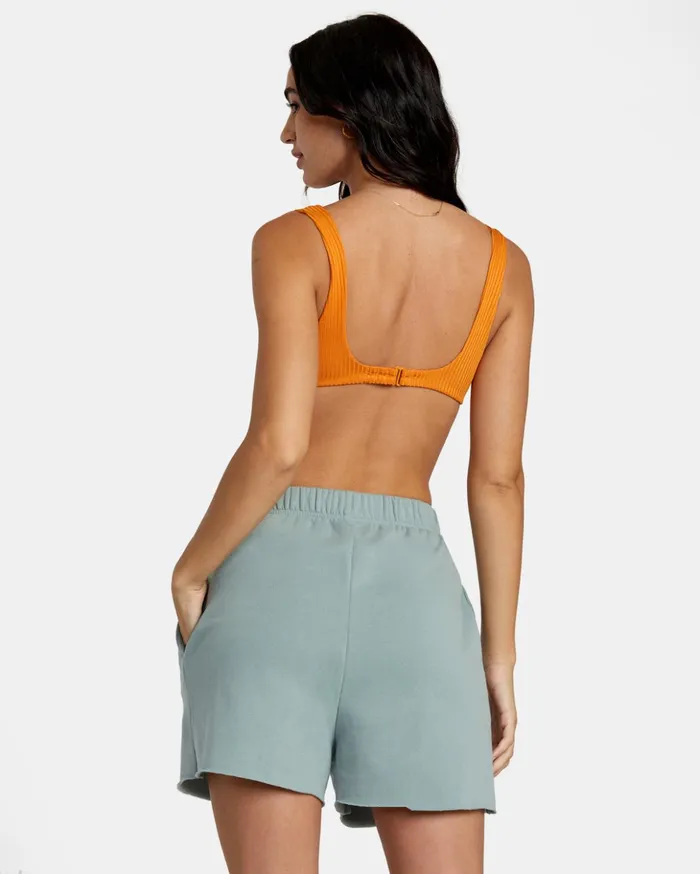 RVCA Shorts Skirts Sunday Test Drive Peached Sweat Shorts Shale 8211 Women