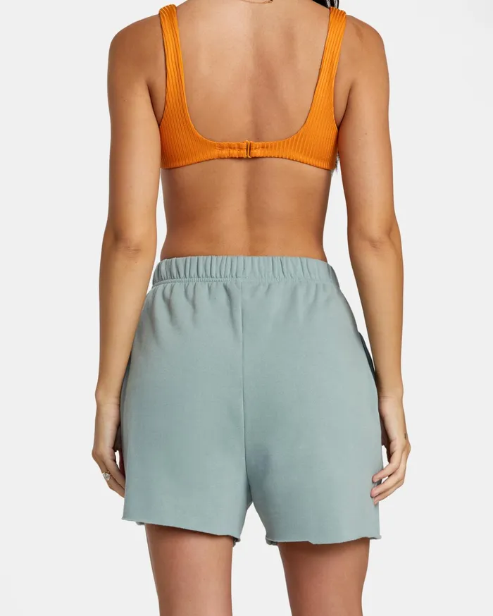 RVCA Shorts Skirts Sunday Test Drive Peached Sweat Shorts Shale 8211 Women