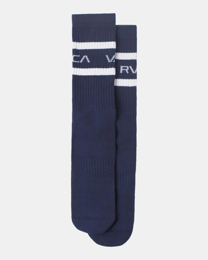 RVCA Socks 2 Pack Striped Crew Socks Denim 8211 Men