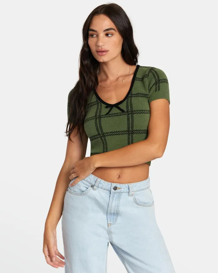 RVCA Sweaters Betty Sweater Leaf 8211 Women