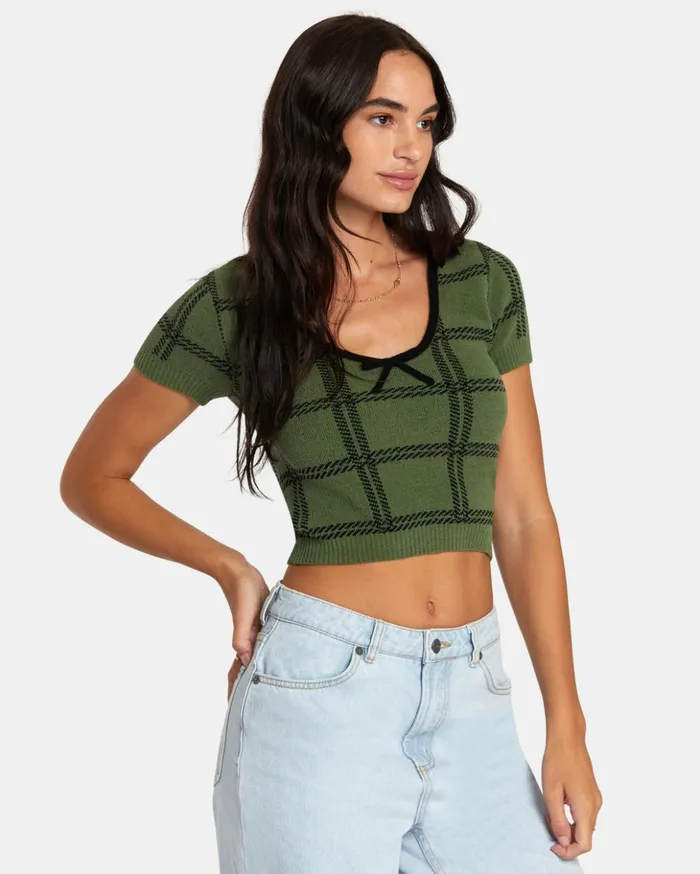 RVCA Sweaters Betty Sweater Leaf 8211 Women