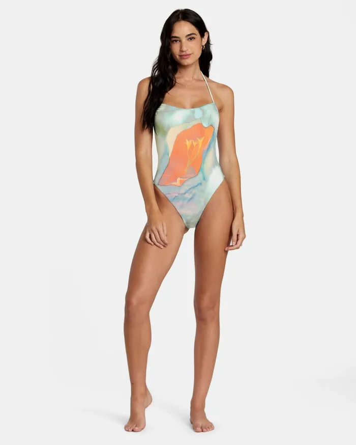 RVCA Swim New Arrivals Colin Sussingham OnePiece Swimsuit Multi 8211 Women