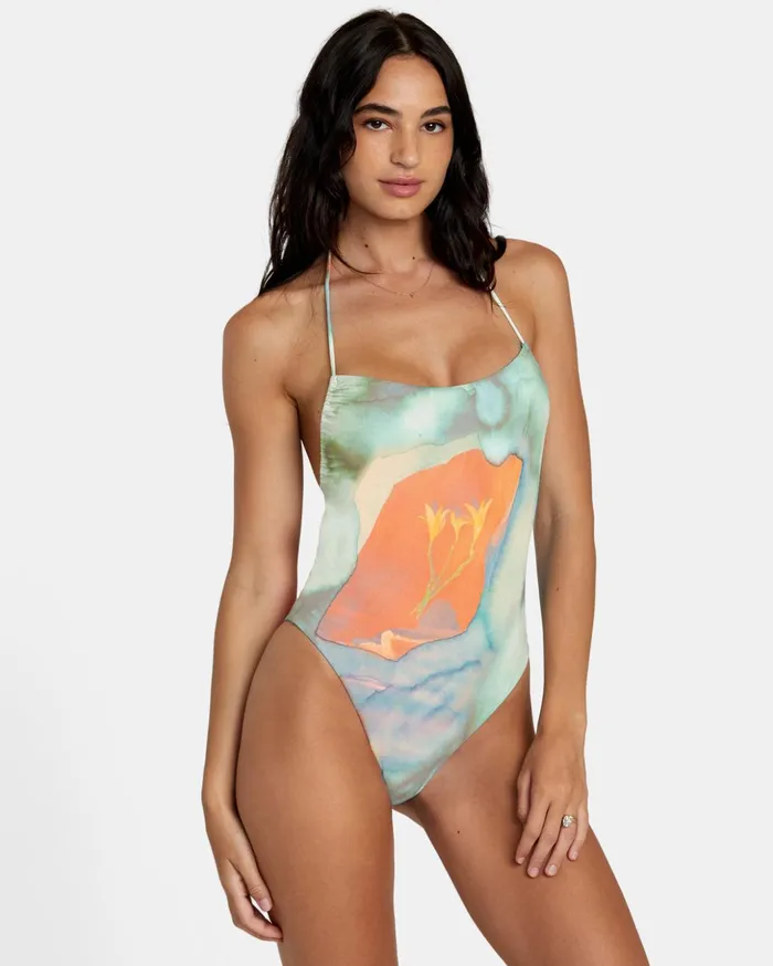 RVCA Swim New Arrivals Colin Sussingham OnePiece Swimsuit Multi 8211 Women