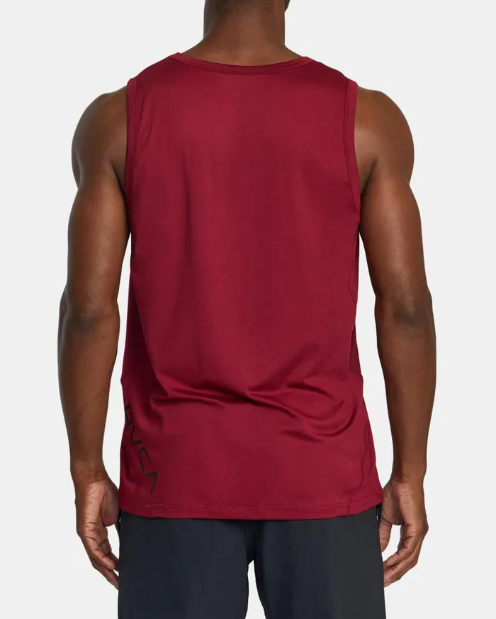 RVCA Tank Tops Sport Vent Tank Top Deep Magenta 8211 Men