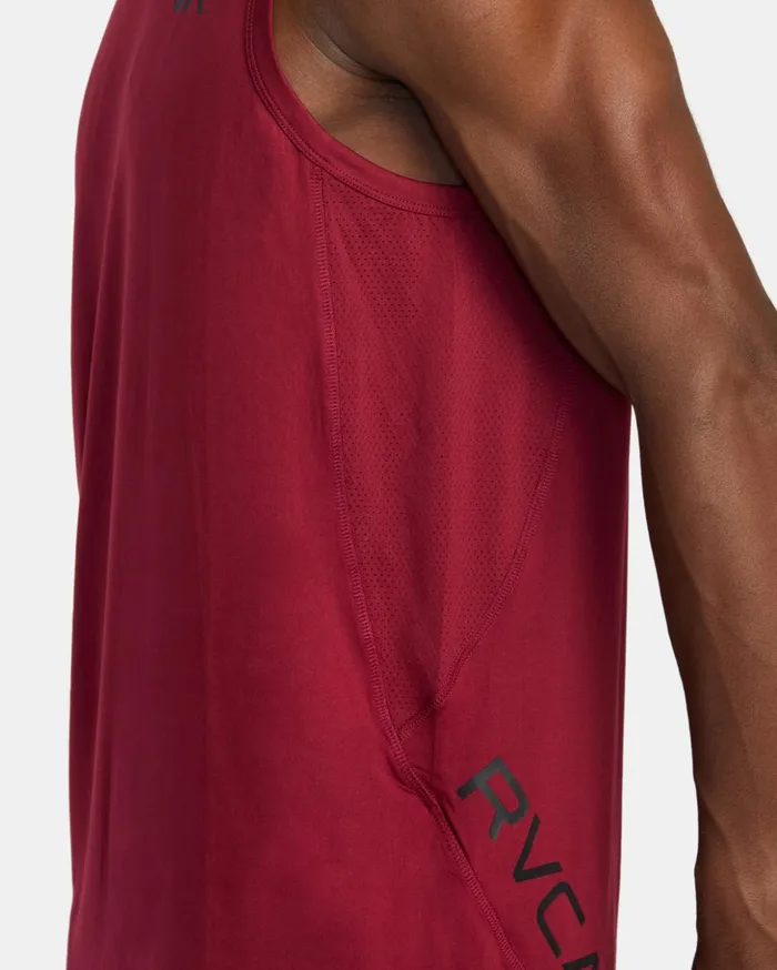 RVCA Tank Tops Sport Vent Tank Top Deep Magenta 8211 Men