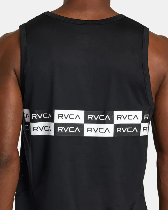 RVCA Tank Tops Sport Vent Tank Top Whiteblack 8211 Men