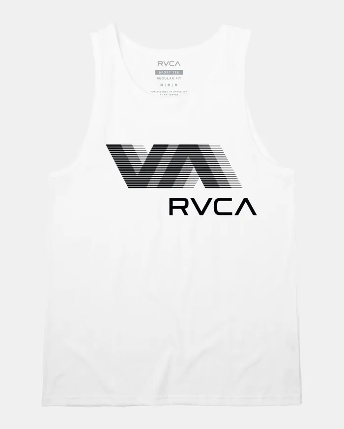 RVCA Tank Tops VA RVCA Blur Tank Top White 8211 Men