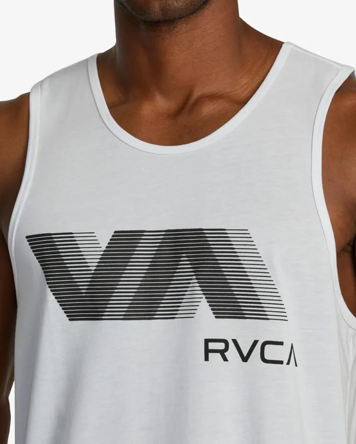 RVCA Tank Tops VA RVCA Blur Tank Top White 8211 Men