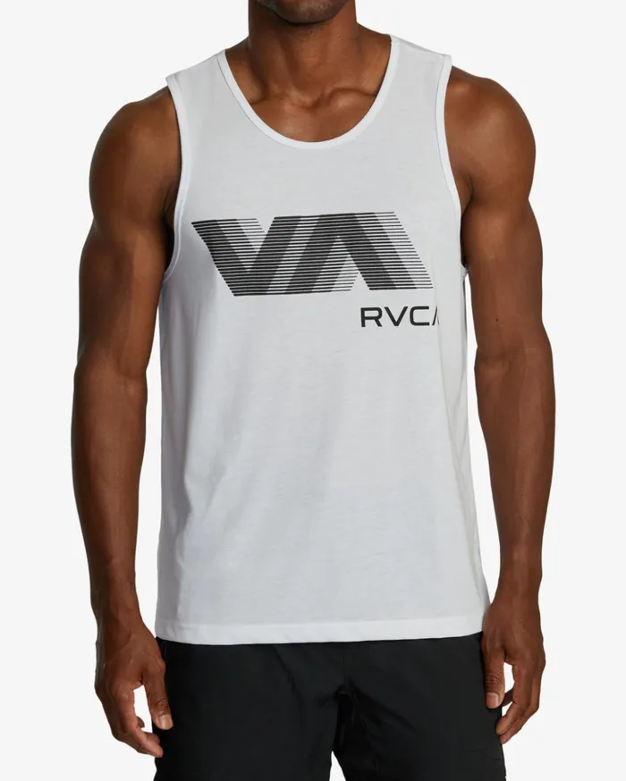 RVCA Tank Tops VA RVCA Blur Tank Top White 8211 Men