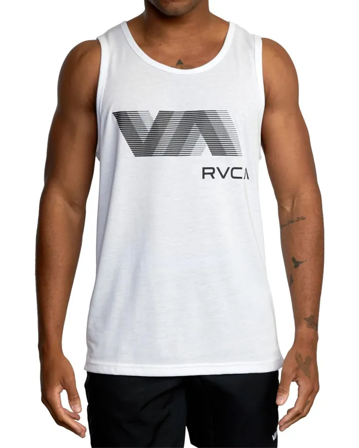RVCA Tank Tops VA RVCA Blur Tank Top White 8211 Men