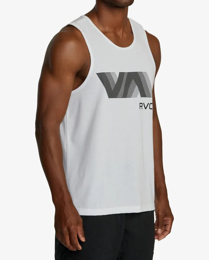 RVCA Tank Tops VA RVCA Blur Tank Top White 8211 Men