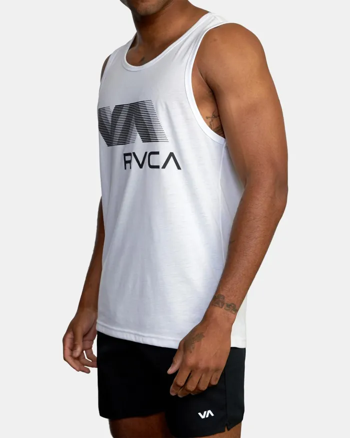RVCA Tank Tops VA RVCA Blur Tank Top White 8211 Men