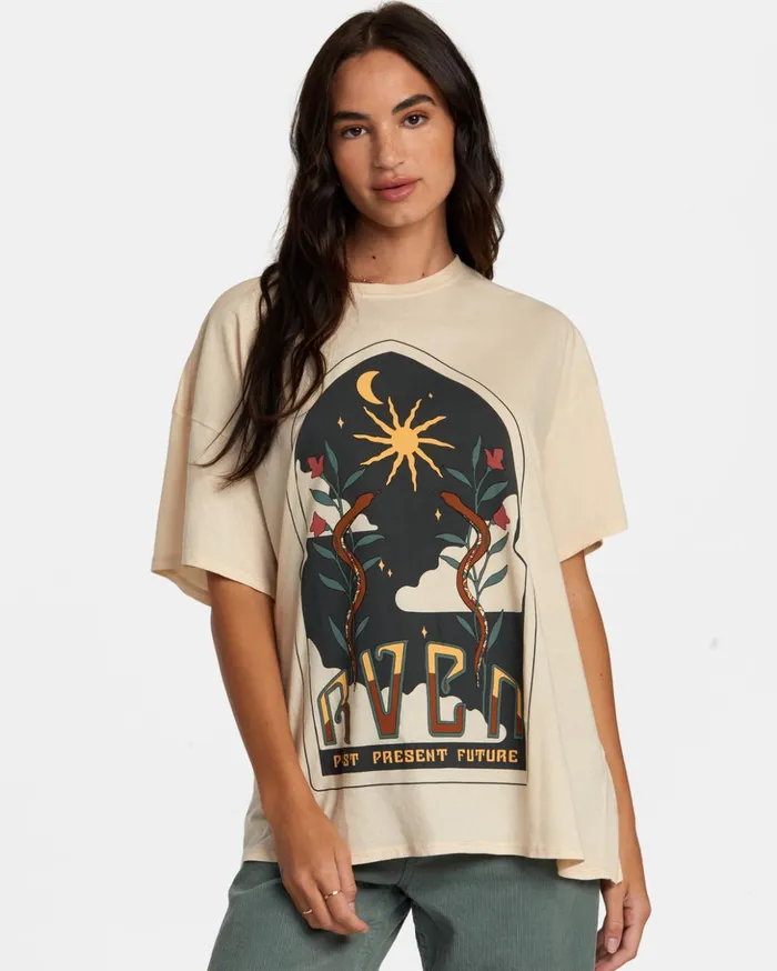 RVCA Tees Tanks Expand TShirt Latte 8211 Women
