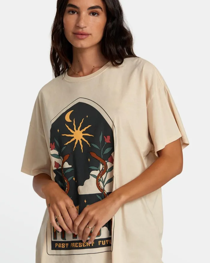 RVCA Tees Tanks Expand TShirt Latte 8211 Women