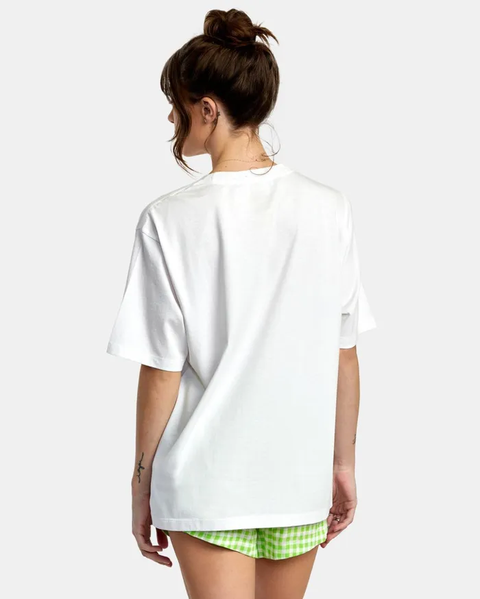 RVCA Tees Tanks Good Grow Anyday TShirt White 8211 Women