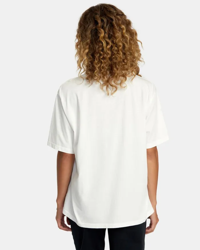 RVCA Tees Tanks Mandroid Tee Vintage White 8211 Women