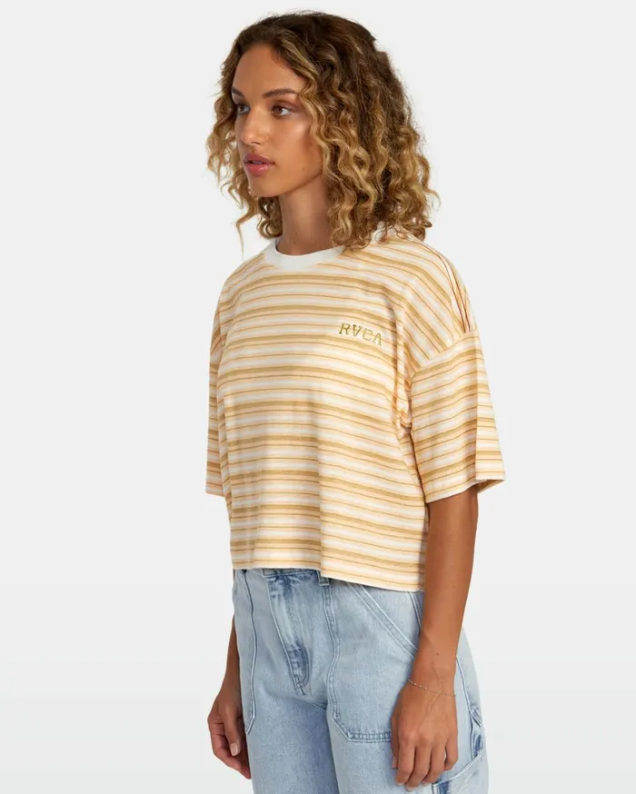 RVCA Tees Tanks Sunrise Tee Vintage White 8211 Women