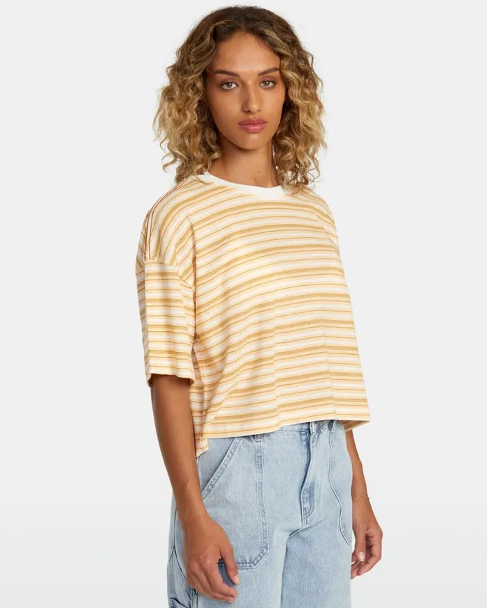 RVCA Tees Tanks Sunrise Tee Vintage White 8211 Women