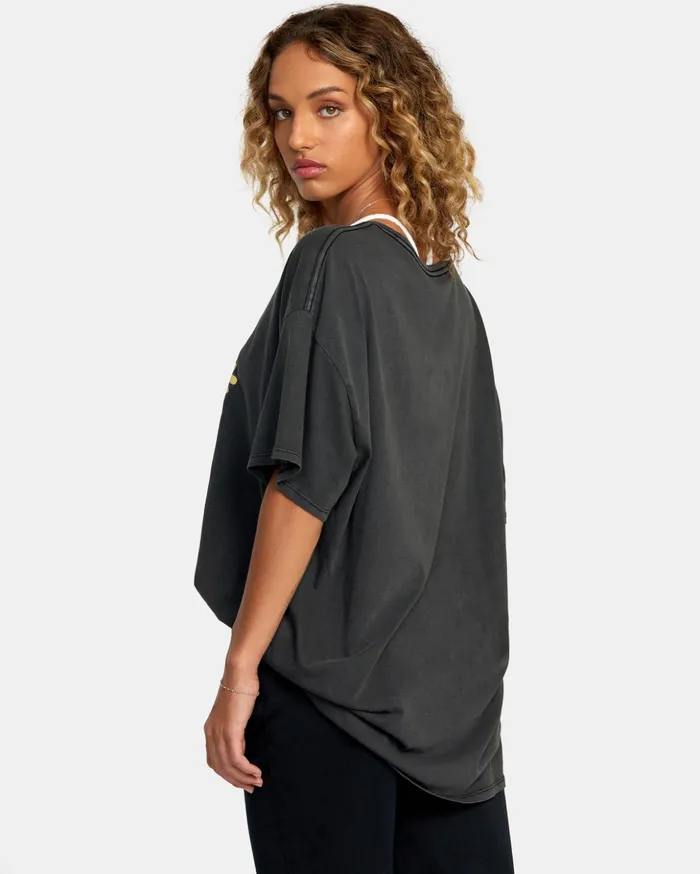 RVCA Tees Tanks Uprising Tee Rvca Black 8211 Women