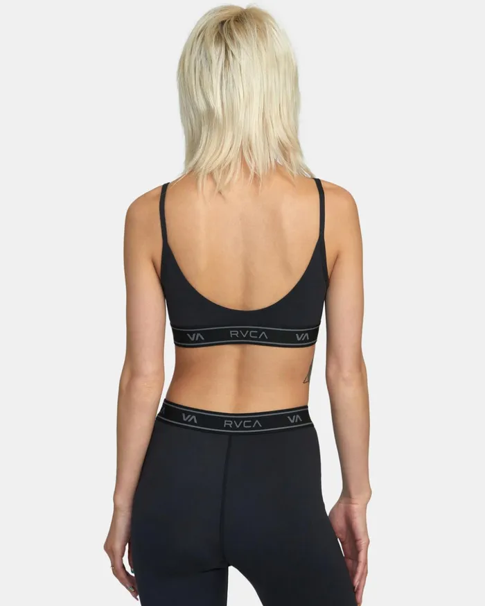 RVCA Tops Base Sports Bra Black 8211 Women