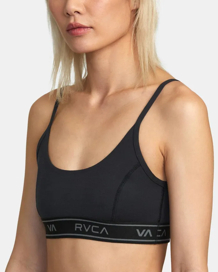 RVCA Tops Base Sports Bra Black 8211 Women