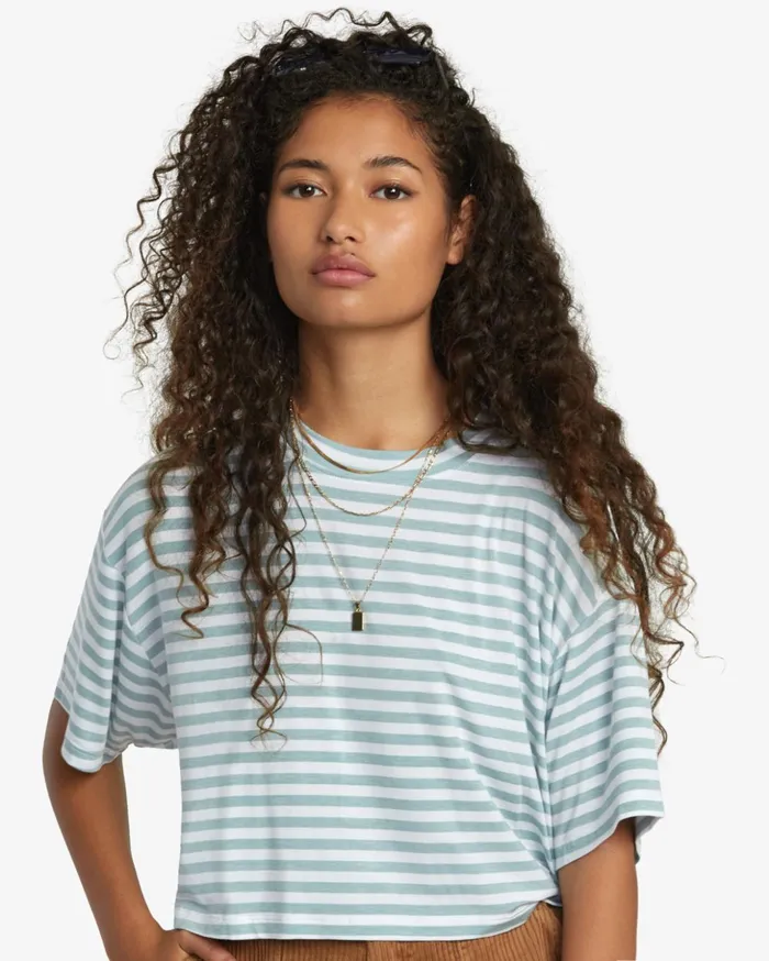 RVCA Tops Hooky Tee Shale 8211 Women