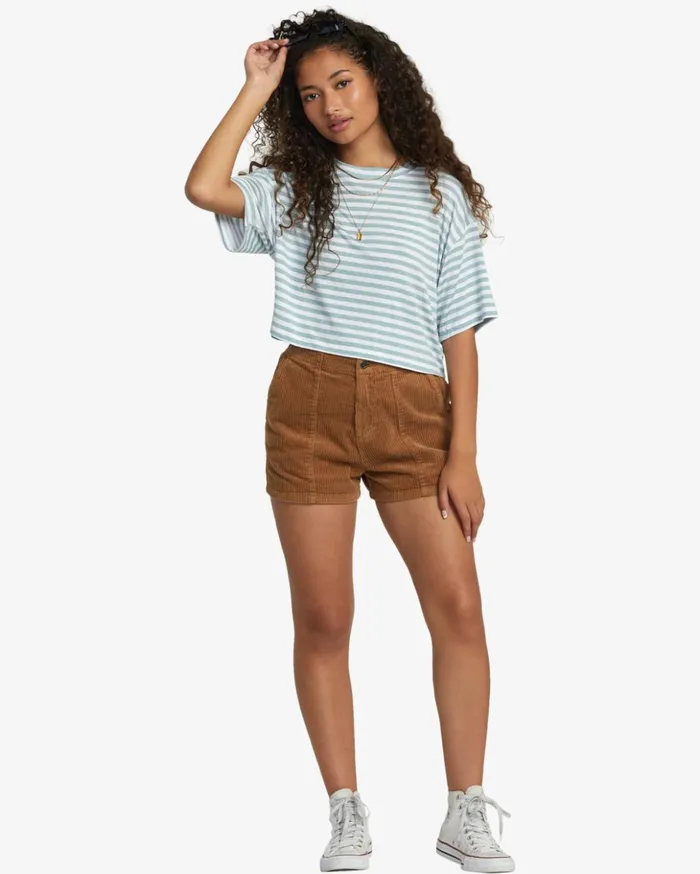 RVCA Tops Hooky Tee Shale 8211 Women