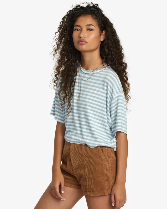 RVCA Tops Hooky Tee Shale 8211 Women