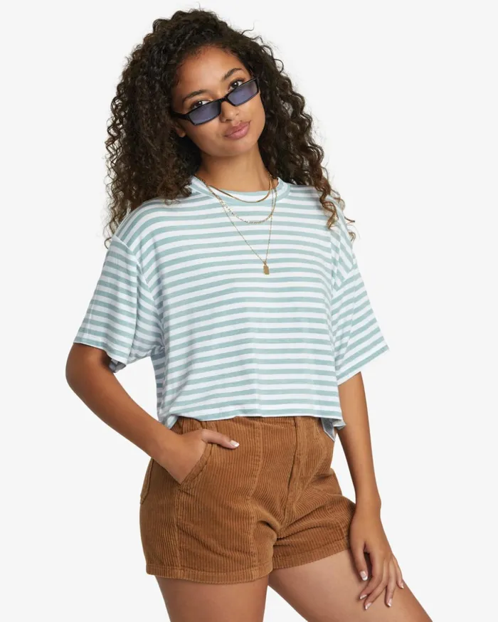 RVCA Tops Hooky Tee Shale 8211 Women