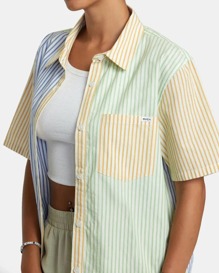 RVCA Tops Nauti Shirt Short Sleeve Shirt Multi 8211 Women