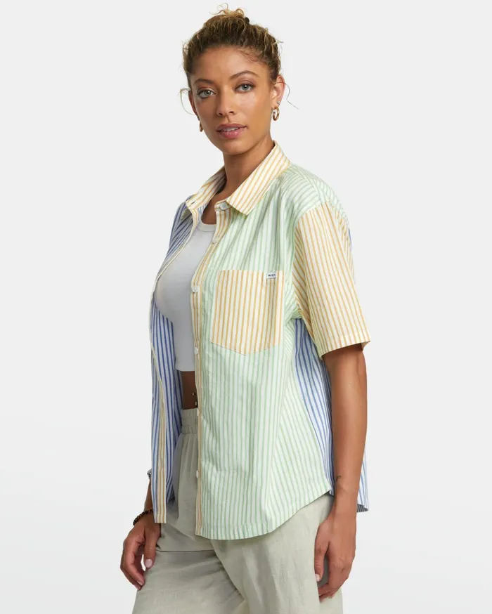 RVCA Tops Nauti Shirt Short Sleeve Shirt Multi 8211 Women