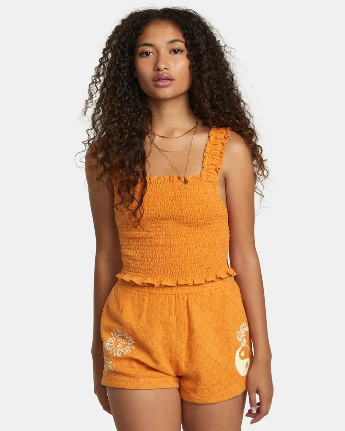 RVCA Tops Terrace Tank Top Tangerine 8211 Women