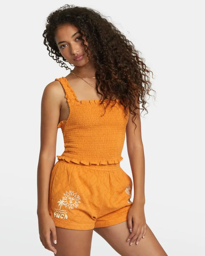 RVCA Tops Terrace Tank Top Tangerine 8211 Women