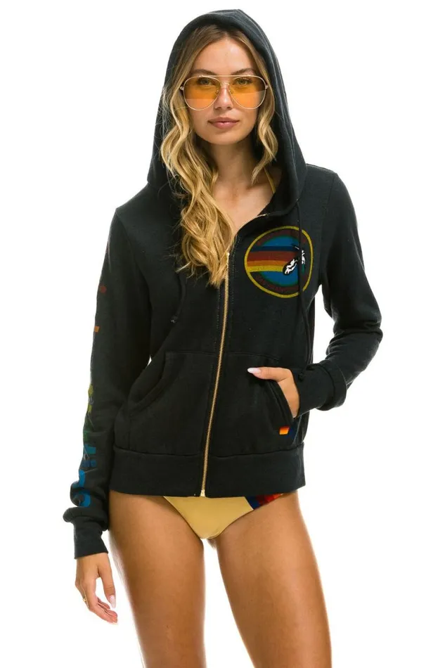 San Francisco Hoodie 8211 Charcoal WomenMen Aviator Nation Hoodies