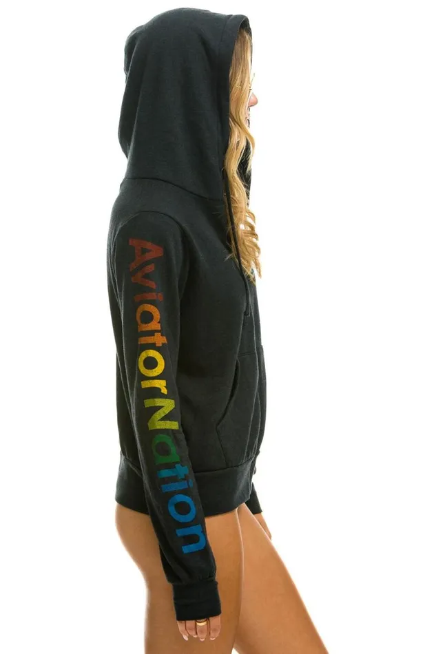 San Francisco Hoodie 8211 Charcoal WomenMen Aviator Nation Hoodies