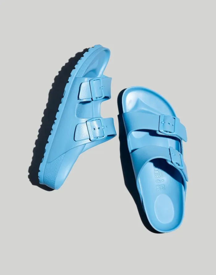 Sandals Women Madewell Birkenstock Arizona EVA Sandals Sky Blue